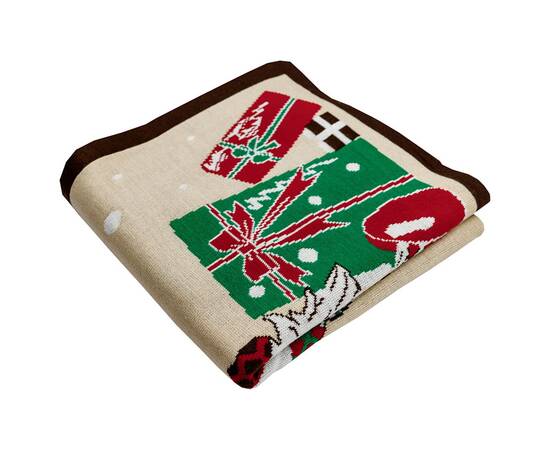 Плед 130х170 holiday gnome Прованс (031664), Цвет: зеленый, Размер: 130x170, изображение 3