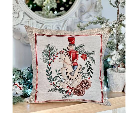 Подушка гобеленова 45x45 LiMaSo (CASCANUECES CO1-NV), зображення 3