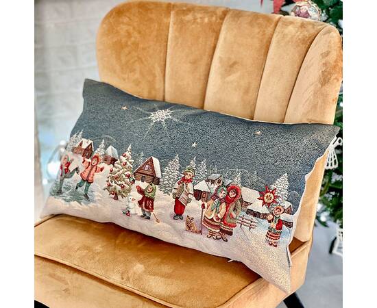 Подушка гобеленовая 40x70 LiMaSo (KISS 1160B), изображение 3