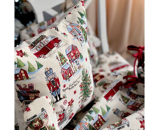 Подушка гобеленова 45х45 LiMaSo (MELVILLE-NV1), Колір: червоний, Розмір: 45x45, зображення 3