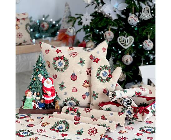 Подушка гобеленова 45х45 LiMaSo (MERRY-NV1), Колір: червоний, Розмір: 45x45, зображення 3