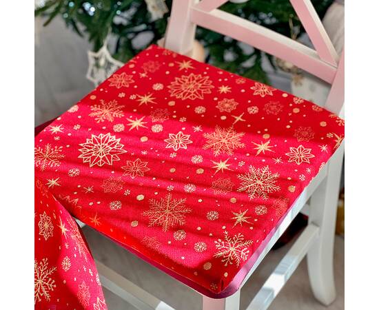 Подушка на стілець 40х40 LiMaSo (ADHARA-PS), Колір: червоний, Розмір: 40x40, зображення 2