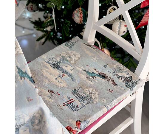 Подушка на стілець 40х40 LiMaSo (EDEN1254-PS), Колір: блакитний, Розмір: 40x40, зображення 2