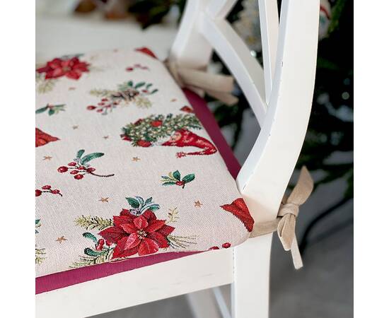 Подушка на стілець 40х40 LiMaSo (EDEN1268B-PS), Колір: червоний, Розмір: 40x40, зображення 2