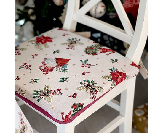 Подушка на стілець 40х40 LiMaSo (EDEN1268B-PS), Колір: червоний, Розмір: 40x40, зображення 3