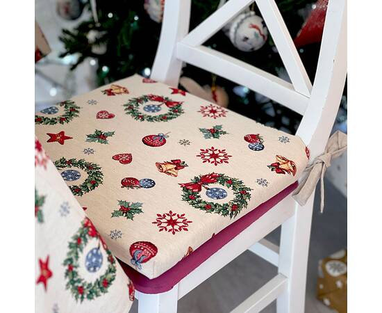 Подушка на стілець 40х40 LiMaSo (MERRY-PS), Колір: червоний, Розмір: 40x40, зображення 2