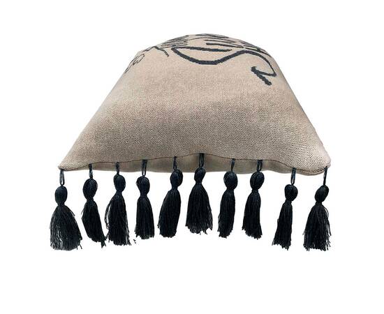 Подушка вязаная 30х45 Home, sweet home Лате (16 кисточек) Прованс (023434), Цвет: капучино, Размер: 30x45, изображение 2