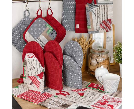 Прихватка 20х20 Merry Merry Christmas червона Прованс (031454), изображение 5