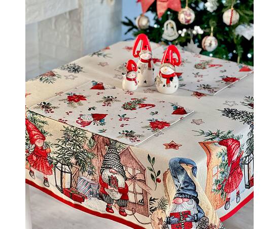 Салфетка-подкладка 34х44 LiMaSo (EDEN1268B-34), Тип: сеты и подтарельники, Цвет: красный, Форма скатерти: прямоугольная, Размер: 34x44, изображение 2