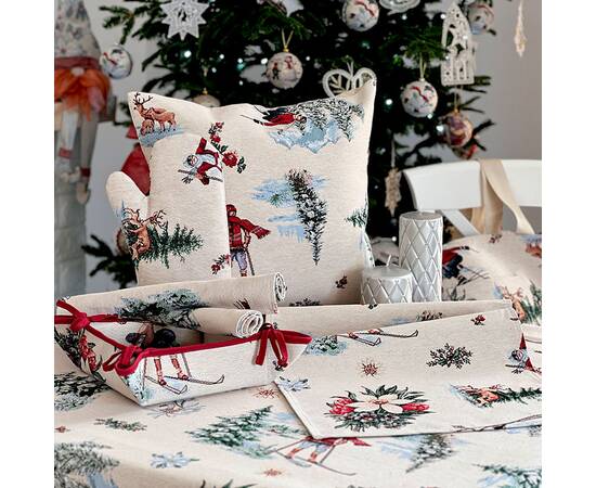 Салфетка-подкладка 34х44 LiMaSo (EDEN CHAMONIX-34), Тип: сеты и подтарельники, Цвет: зеленый, Форма скатерти: прямоугольная, Размер: 34x44, изображение 3