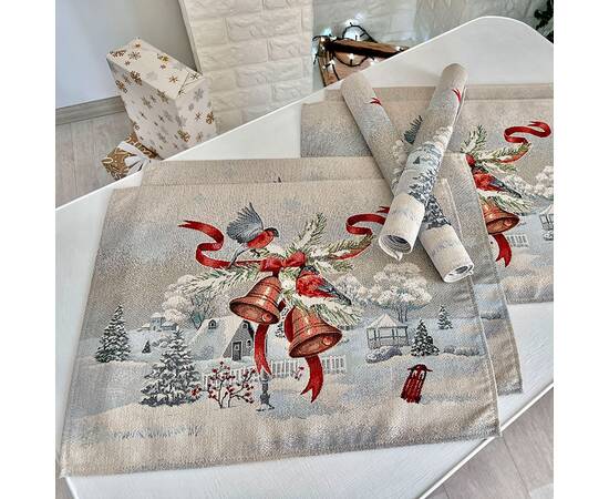 Серветка 37x49 LiMaSo (RUNNER1254-49), Тип: серветки, Основний колір: блакитний, Форма скатертини: прямокутна, Розмір: 37x49, зображення 2