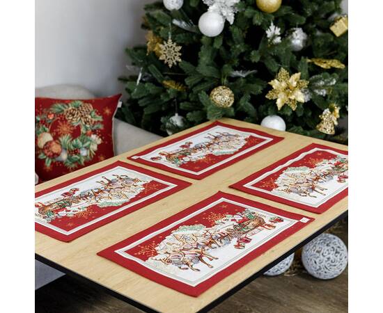 Салфетка гобеленовая PRESENT 30х50 Прованс (031387), Тип: салфетки, Цвет: красный, Форма скатерти: прямоугольная, Размер: 30x50, изображение 2