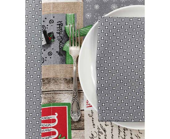 Салфетка 35x45 Merry Christmas серая Прованс (031381), Тип: салфетки, Цвет: серый, Форма скатерти: прямоугольная, Размер: 35x45, изображение 3
