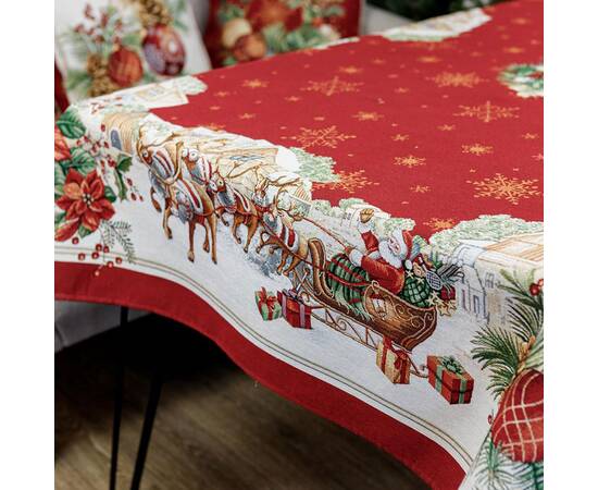 Скатерть 135х350 гобеленовая PRESENT Прованс (031325), Тип: скатерти, Цвет: красный, Форма скатерти: прямоугольная, Размер: 135x350, изображение 2
