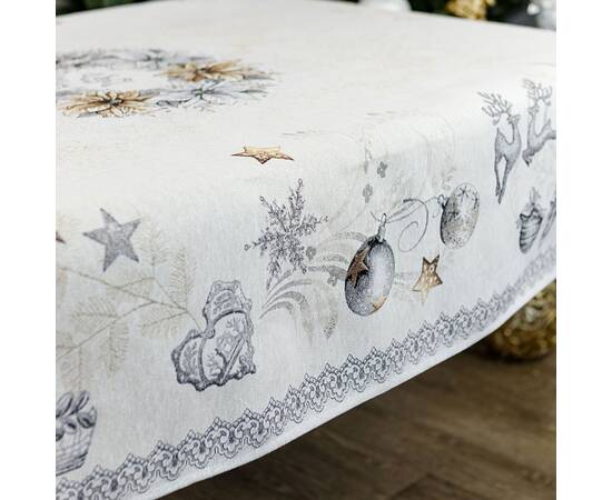 Скатерть 135х350 гобеленовая SILVER STAR Прованс (031277), Тип: скатерти, Цвет: серый, Форма скатерти: прямоугольная, Размер: 135x350, изображение 4