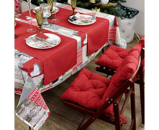 Скатертина 220x132 Merry Christmas Прованс (031469), Тип: скатертини, Основний колір: червоний, Форма скатертини: прямокутна, Розмір: 132x220, зображення 4