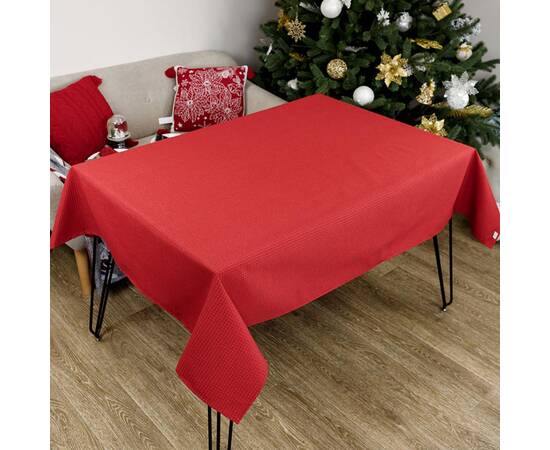 Скатертина 220x132 Merry Christmas червона Прованс (031472), Тип: скатертини, Основний колір: червоний, Форма скатертини: прямокутна, Розмір: 132x220, зображення 2