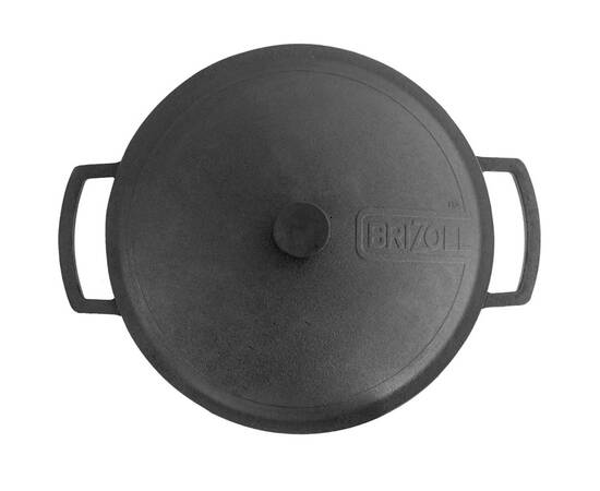 Чавунна сковорода з чавунною кришкою 360х80 мм Monolith Brizoll (M3680U-1), Колір: чорний, Тип: сковорода, Форма: кругла, Діаметр (см): 36, зображення 2