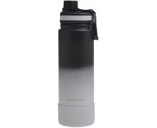 Термопляшка 720 мл із силіконовою підставкою Kamille (2163), зображення 4