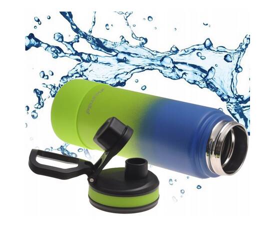 Термопляшка 720 мл із силіконовою підставкою Kamille (2163), зображення 5