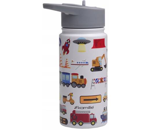 Термобутылка для детей 480 мл с 3D принтом Kamille (2162), изображение 3
