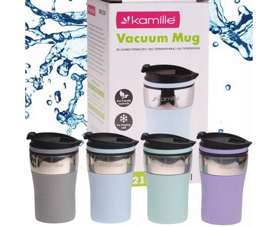 Термокухоль 260 мл з TPR-вставкою Kamille (2154), зображення 5