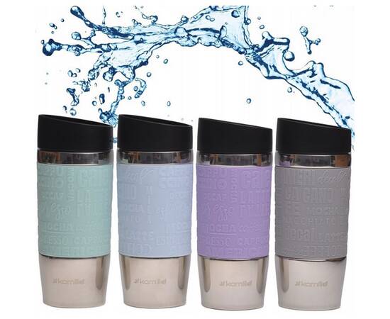 Термокухоль 280 мл з TPR-вставкою Kamille (2152), зображення 6