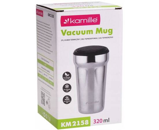 Термокухоль 320 мл (сталь) Kamille (2158), зображення 3