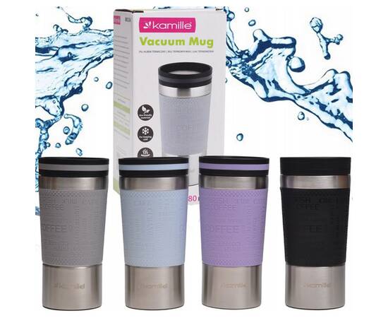 Термокухоль 380 мл з TPR-вставкою Kamille (2156), зображення 6