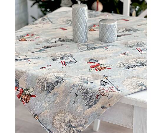 Скатерть 97х100 LiMaSo (EDEN1254-100), Тип: скатерти, Цвет: голубой, Форма скатерти: квадратная, Размер: 97x100, изображение 2