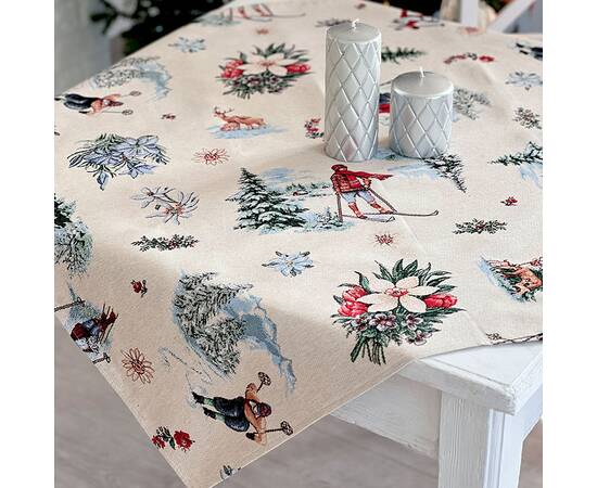 Скатертина 97х100 LiMaSo (EDEN CHAMONIX-100), Тип: скатертини, Основний колір: зелений, Форма скатертини: квадратна, Розмір: 97x100, зображення 2