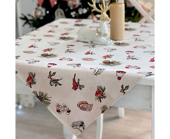 Скатерть 97х100 LiMaSo (EDEN1158-100), Тип: скатерти, Цвет: красный, Форма скатерти: квадратная, Размер: 97x100, изображение 2