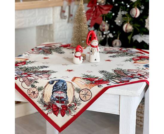 Скатерть 97х100 LiMaSo (FEDERICA-100), Тип: скатерти, Цвет: красный, Форма скатерти: квадратная, Размер: 97x100, изображение 3