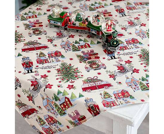 Скатерть 97х100 LiMaSo (MELVILLE-100), Тип: скатерти, Цвет: красный, Форма скатерти: квадратная, Размер: 97x100, изображение 2