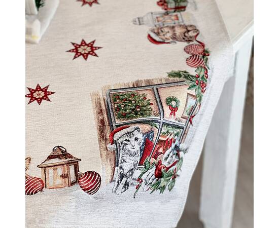 Скатерть 97х100 LiMaSo (SURI-100), Тип: скатерти, Цвет: красный, Форма скатерти: квадратная, Размер: 97x100, изображение 2