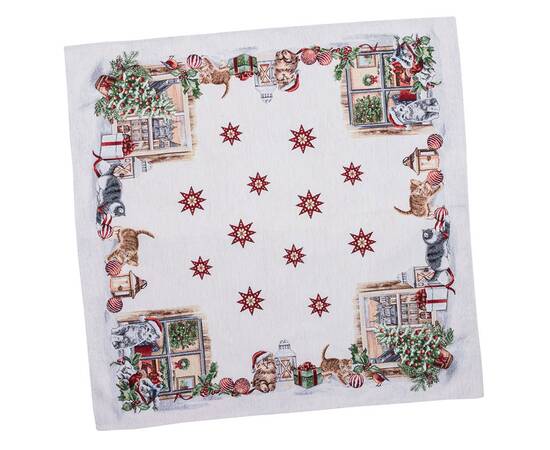 Скатерть 97х100 LiMaSo (SURI-100), Тип: скатерти, Цвет: красный, Форма скатерти: квадратная, Размер: 97x100, изображение 3