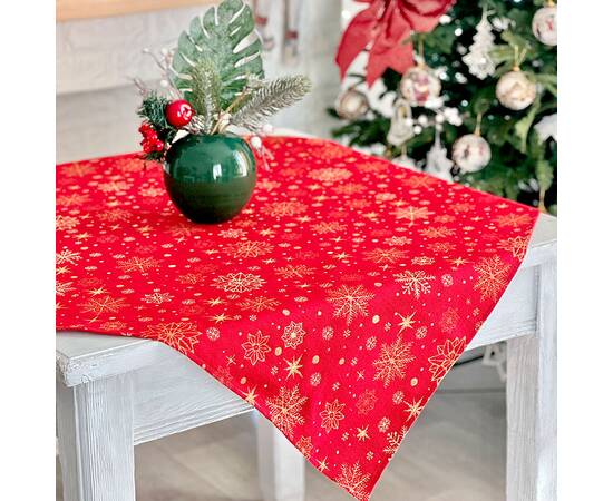 Скатерть 97х100 LiMaSo (ADHARA-100), Тип: скатерти, Цвет: красный, Форма скатерти: квадратная, Размер: 97x100, изображение 3