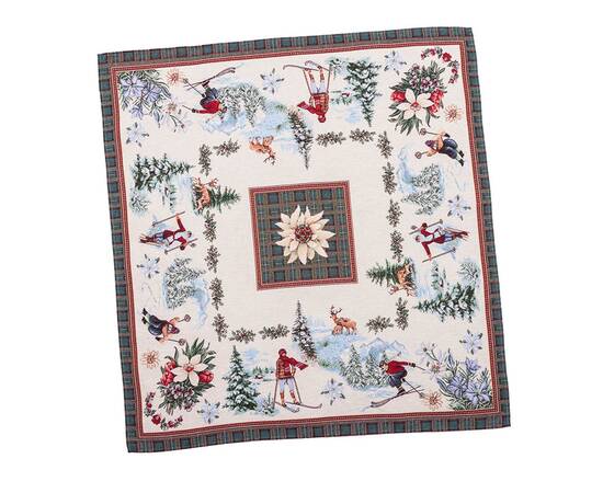 Скатерть 97х100 LiMaSo (CHAMONIX-100), Тип: скатерти, Цвет: зеленый, Форма скатерти: квадратная, Размер: 97x100, изображение 2