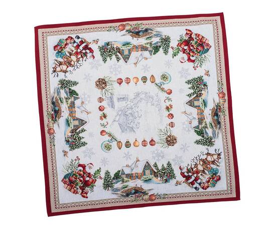 Скатерть 97х100 LiMaSo (FROSTY-100), Тип: скатерти, Цвет: красный, Форма скатерти: квадратная, Размер: 97x100, изображение 2