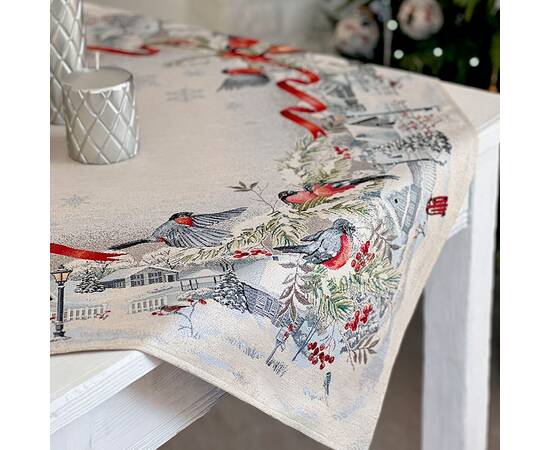 Скатертина 97х100 LiMaSo (RUNNER1254-100), Тип: скатертини, Основний колір: блакитний, Форма скатертини: квадратна, Розмір: 97x100, зображення 2