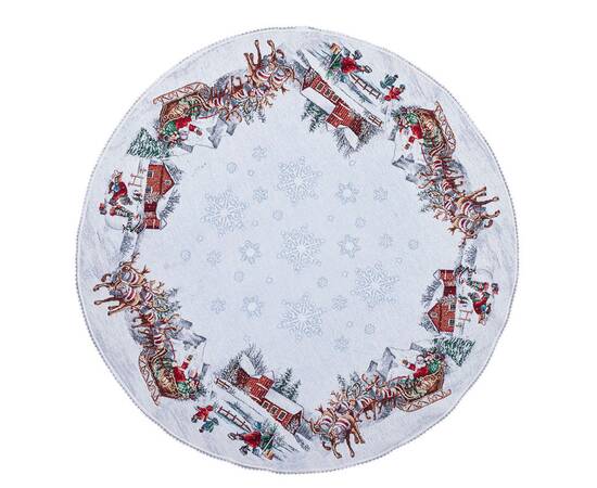 Скатерть круглая O90 LiMaSo (SLED-90D), Тип: скатерти, Цвет: красный, Форма скатерти: круглая, Размер: Ø90, изображение 3