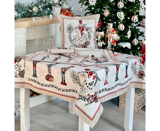 Скатерть 137х180 LiMaSo (CASCANUECES-180), Тип: скатерти, Цвет: красный, Форма скатерти: прямоугольная, Размер: 137x180, изображение 3