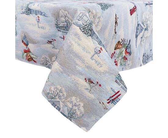 Скатерть 137x300 LiMaSo (EDEN1254-300), Тип: скатерти, Цвет: голубой, Форма скатерти: прямоугольная, Размер: 137x300, изображение 2