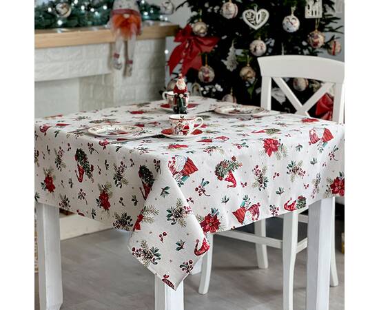 Скатерть 137х137 LiMaSo (EDEN1268B-137), Тип: скатерти, Цвет: красный, Форма скатерти: квадратная, Размер: 137x137, изображение 3