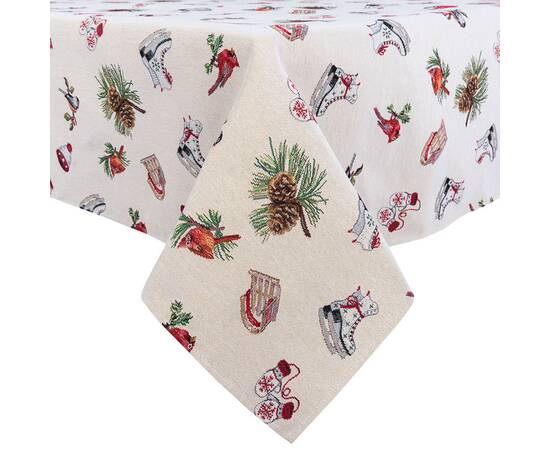 Скатерть 137x300 LiMaSo (EDEN1158-300), Тип: скатерти, Цвет: красный, Форма скатерти: прямоугольная, Размер: 137x300, изображение 2