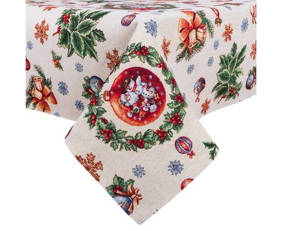 Скатерть 137х240 LiMaSo (FIOCCO-240), Тип: скатерти, Цвет: красный, Форма скатерти: прямоугольная, Размер: 137x240, изображение 2