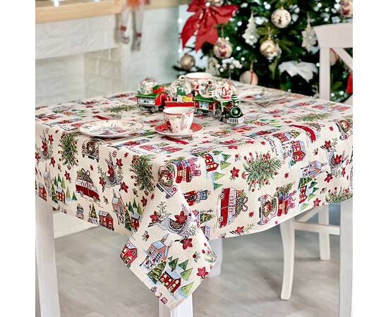 Скатерть 137х260 LiMaSo (MELVILLE-260), Тип: скатерти, Цвет: красный, Форма скатерти: прямоугольная, Размер: 137x260, изображение 3