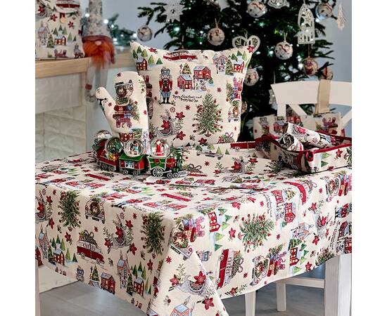 Скатерть 137х180 LiMaSo (MELVILLE-180), Тип: скатерти, Цвет: красный, Форма скатерти: прямоугольная, Размер: 137x180, изображение 4