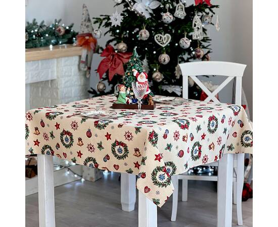 Скатерть 137х220 LiMaSo (MERRY-220), Тип: скатерти, Цвет: красный, Форма скатерти: прямоугольная, Размер: 137x220, изображение 3