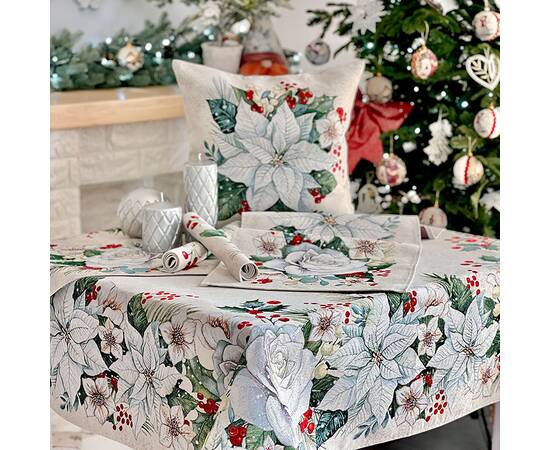 Скатертина 137х180 LiMaSo (OTILIA-180), Тип: скатертини, Основний колір: зелений, Форма скатертини: прямокутна, Розмір: 137x180, зображення 5